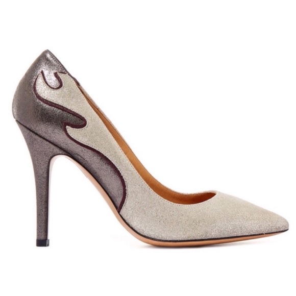 Isabel Marant Étoile Gilby Metallic Flame Pumps - Picture 1 of 9